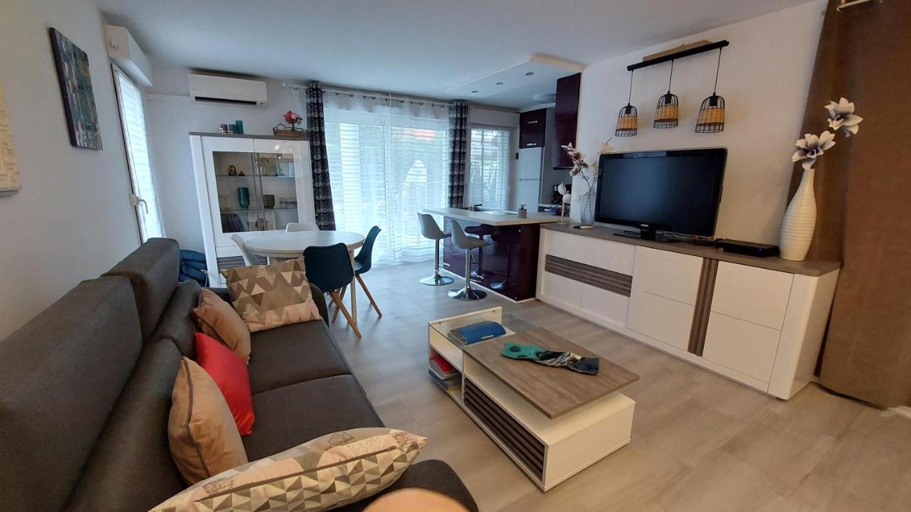 Charmant Appartement Residentiel Avec Terrasse, Jardin Privatif Et Piscine A Cannes Dış mekan fotoğraf