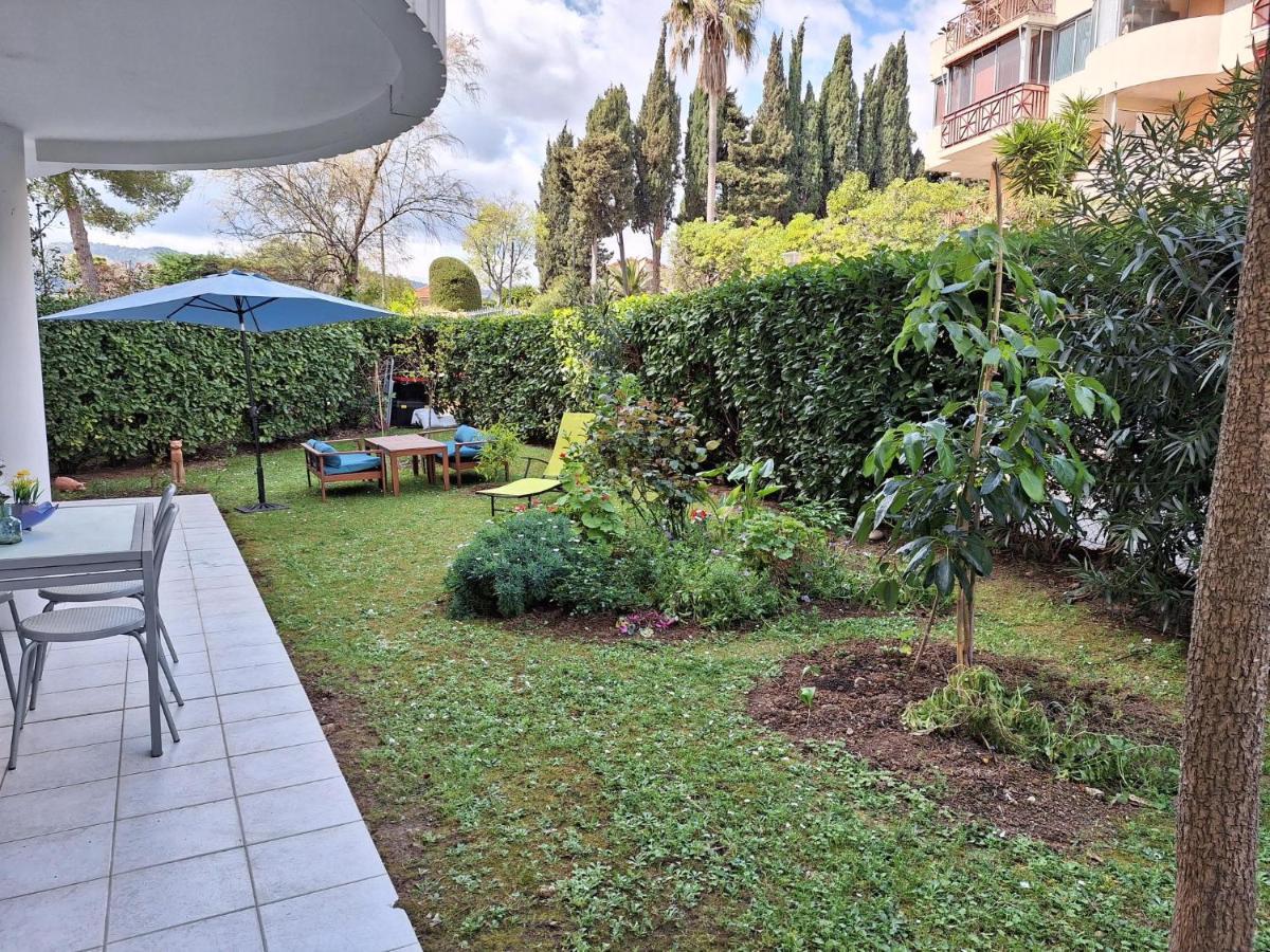 Charmant Appartement Residentiel Avec Terrasse, Jardin Privatif Et Piscine A Cannes Dış mekan fotoğraf