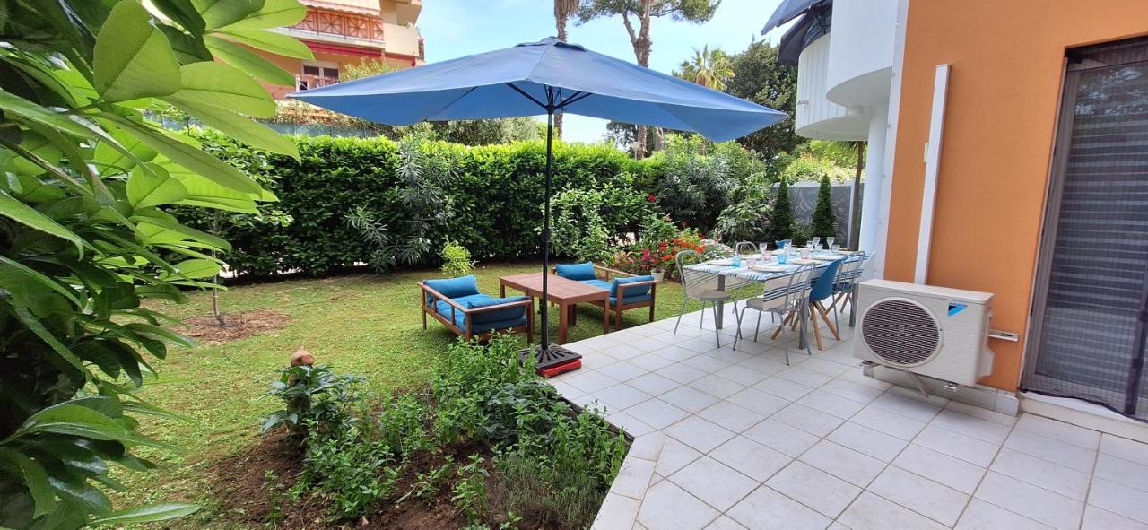 Charmant Appartement Residentiel Avec Terrasse, Jardin Privatif Et Piscine A Cannes Dış mekan fotoğraf